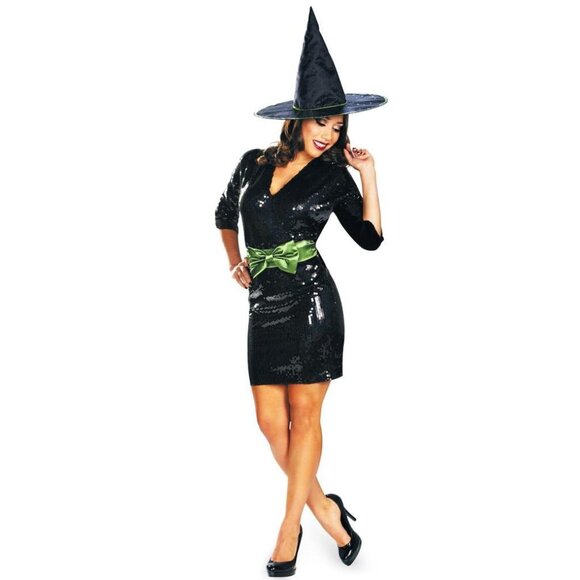 Disguise Glam Witch Costume with Hat NWT - Picture 1 of 5